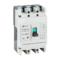 Выключатель автоматический 3п 100/80А 18кА ВА-99МL Basic EKF mccb99-100-80mi