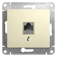 Механизм розетки телеф. 1-м СП Glossa RJ11 беж. SchE GSL000281T