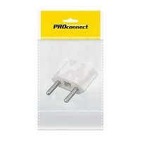 Переходник сетевой плоский "Тефаль" бел. (инд. упак.) PROCONNECT 11-1041-9