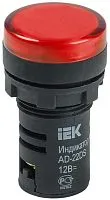 Арматура светосигнальная AD-22DS 12В AC/DC красн. IEK BLS10-ADDS-012-K04